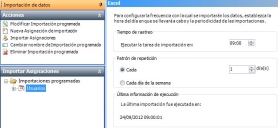 Nueva importación programada