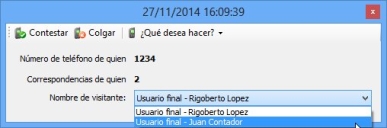 Nombre de visitante