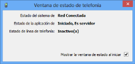 Diálogo de Estado de telefonía