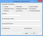 L'outil Paramètres de configuration