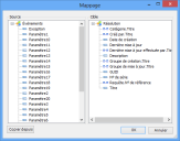 boîte de dialogue Mappage