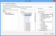 boîte de dialogue Services Web