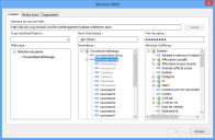 Exemple de boîte de dialogue Services Web