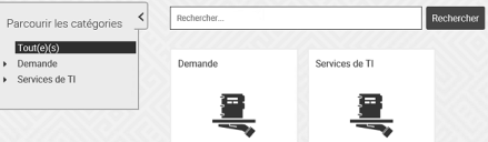 Catalogue de services