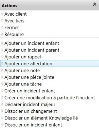 Menu Actions