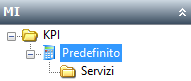 KPI > Predefinito > Servizi