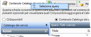 Seleziona query