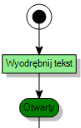 Działanie automatyczne Wyodrębnij tekst w procesie