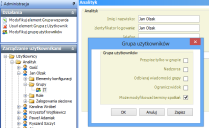 okno Grupa użytkowników z polem wyboru Może modyfikować terminy spotkań