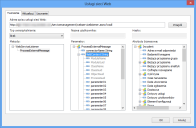 okno dialogowe Usługi sieci Web