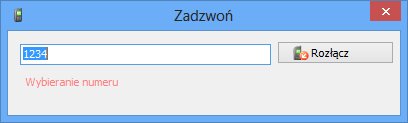 okno dialogowe Zadzwoń