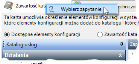 Wybierz zapytanie
