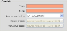 diálogo de calendário