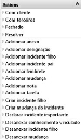 Menu Ações