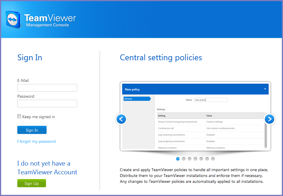 for outgoing connections a free teamviewer account is needed