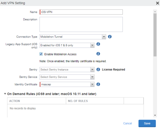 Configuring Tunnel in Core