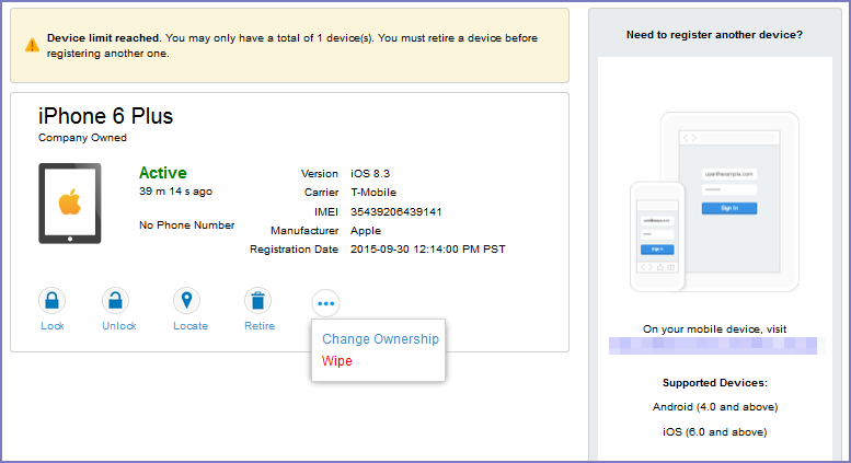 User portal information for your users
