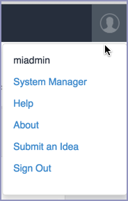 Image of System manager menu