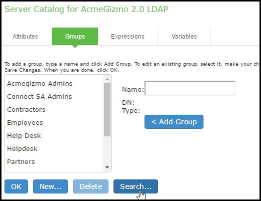 Search LDAP Groups
