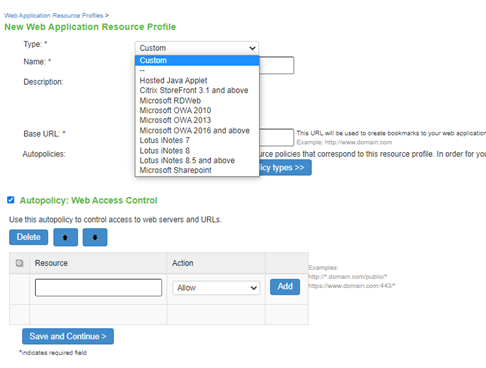 Creating Resource Profiles Using the Microsoft OWA Template