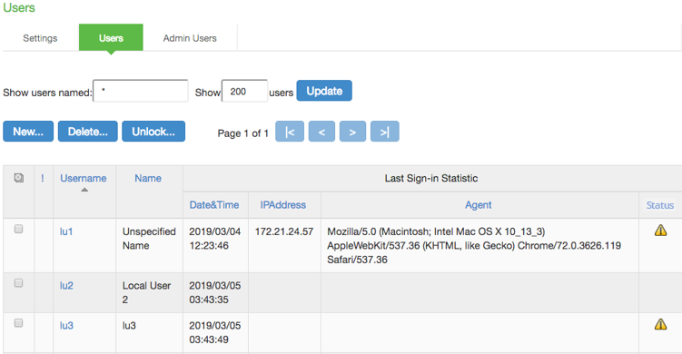 Managing User Accounts