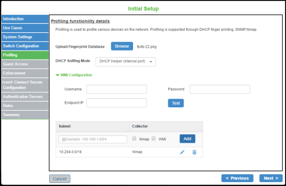 Configuring Ivanti Policy Secure using Initial Setup Wizard