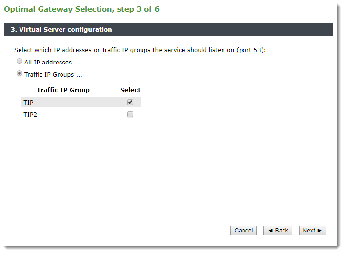 Virtual Traffic Manager Internet Using the Virtual Traffic Manager to Provide Optimal Gateway Selection