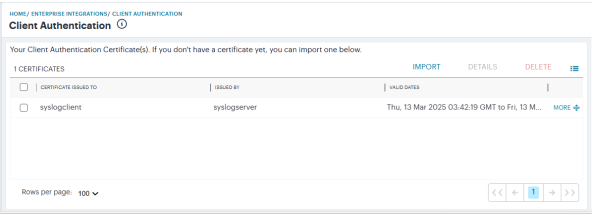 Viewing Client Authentication Certificates
