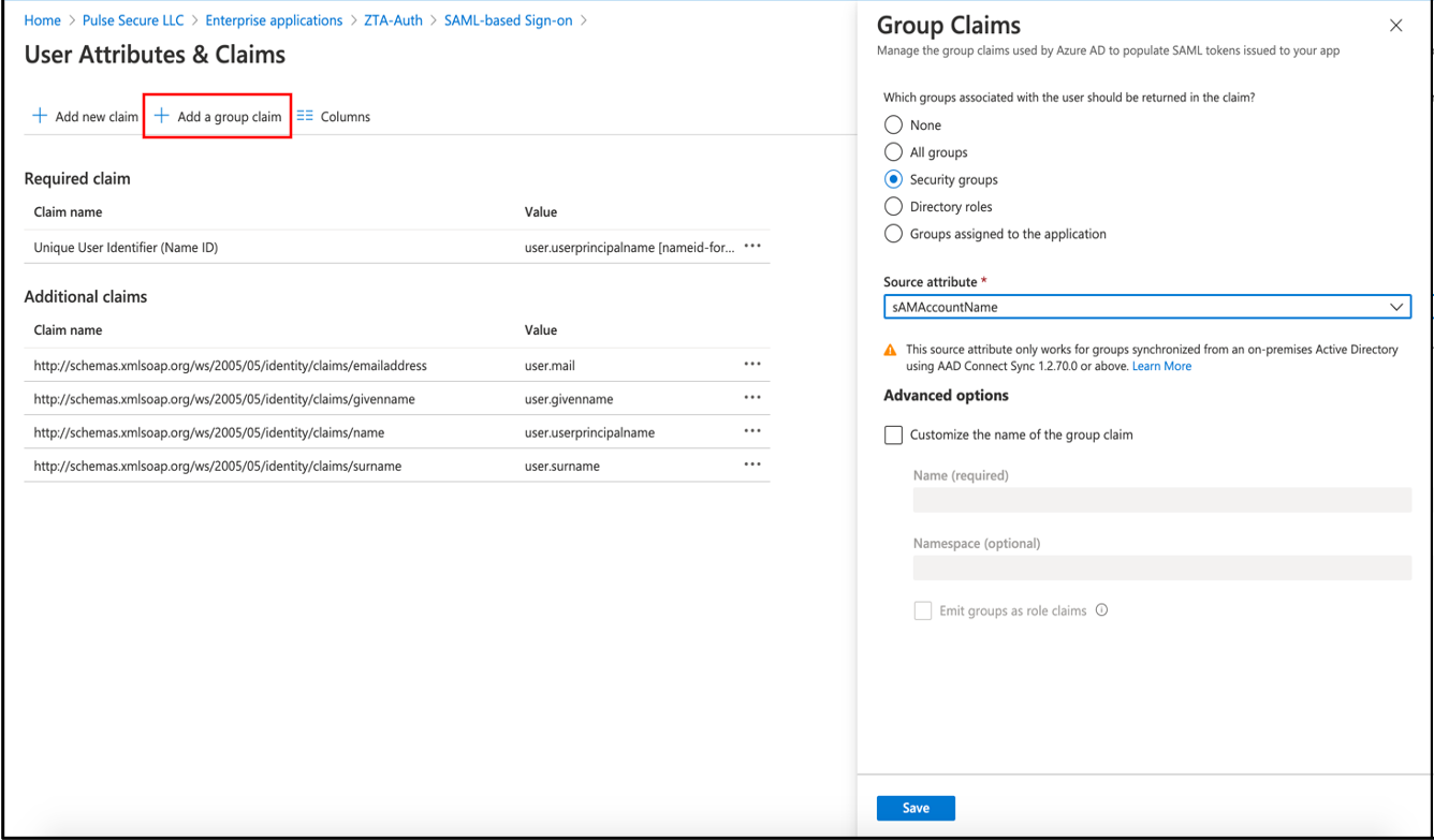 Adding a new group claim to your Azure AD application