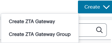 Add a new Gateway or Gateway Group