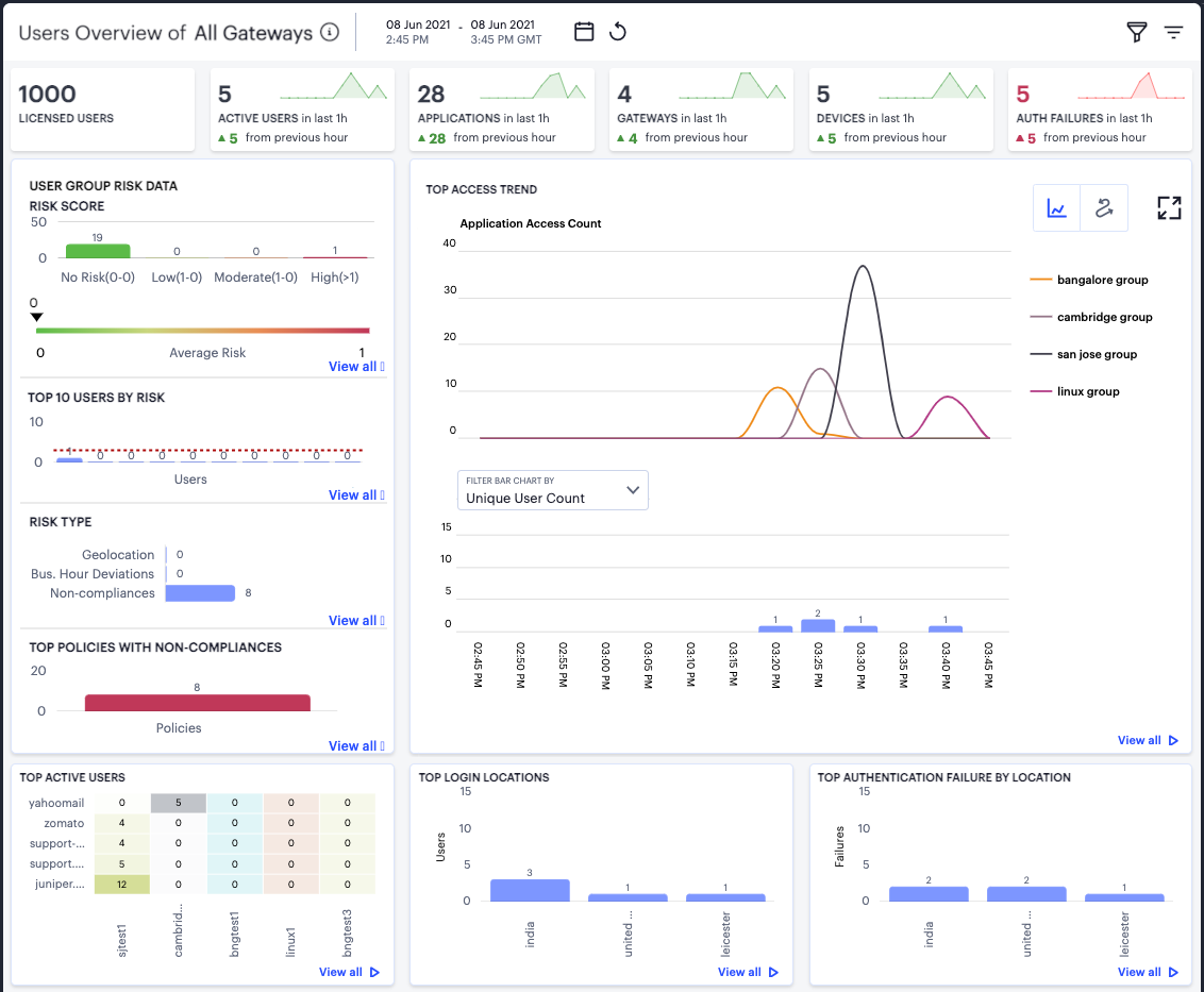 The Users Overview page appears.