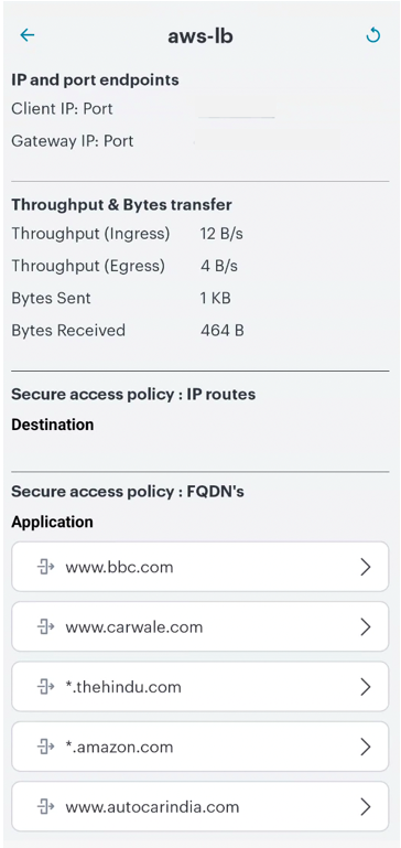 Android Gateway Status