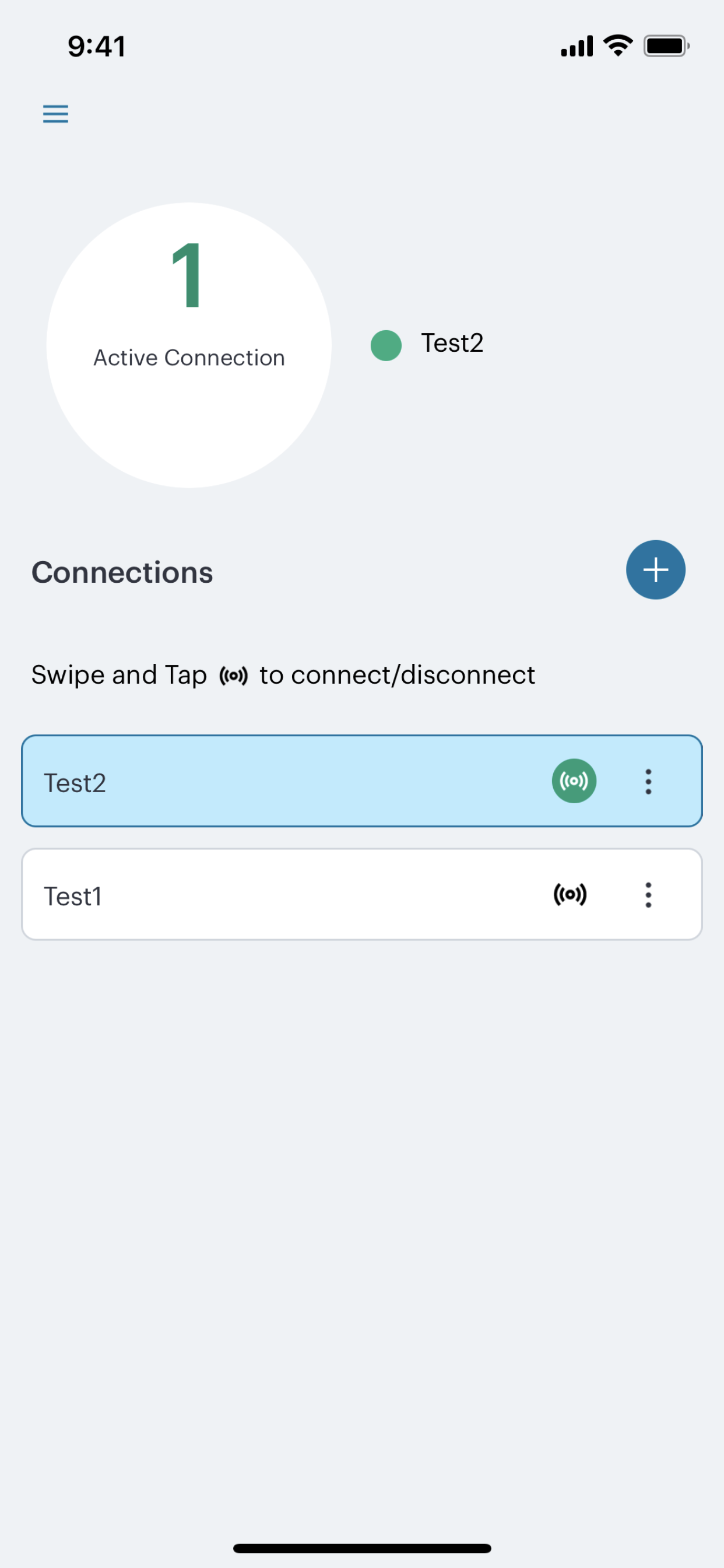 iOS Active nZTA Connection