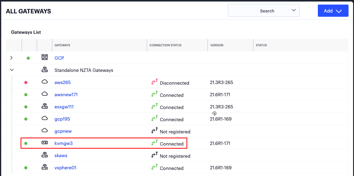 KVM Gateway Connected