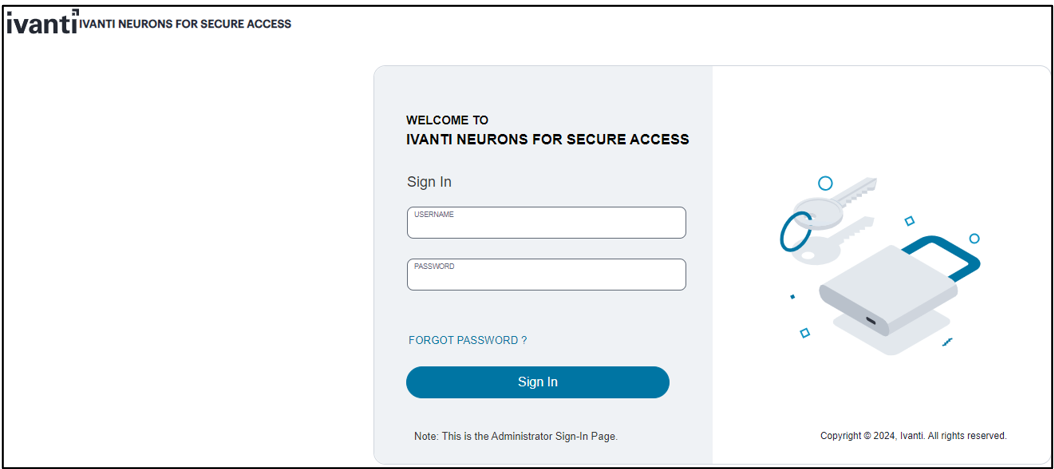 Tenant Admin Login Page