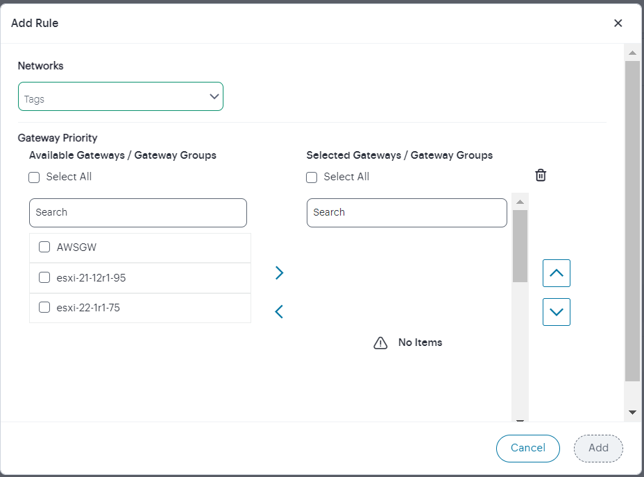 Add recognized network