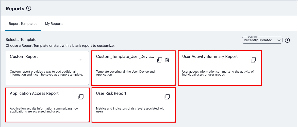 Adding a new report based on a template