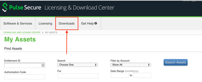 Step 3 Downloading Pulse Policy Secure Software and License