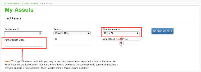 Step 3 Downloading Pulse Policy Secure Software and License