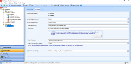 Overview of User settings, Settings tab.