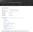 Overview of Kudu services website.