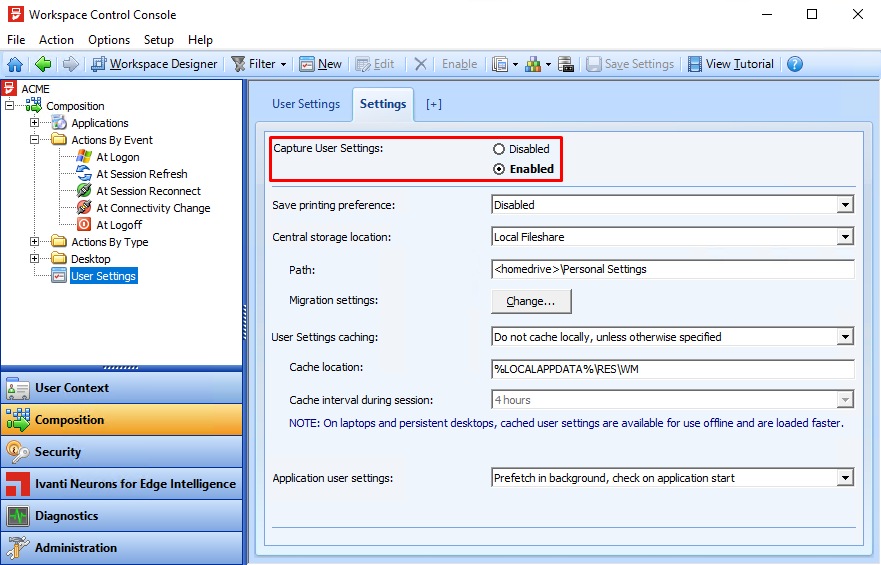 Capture Display Scaling (DPI) Settings using Template