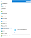 Location of the Azure Active Directory in the Azure portal left side menu.