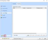 Run application now button in Edit application window