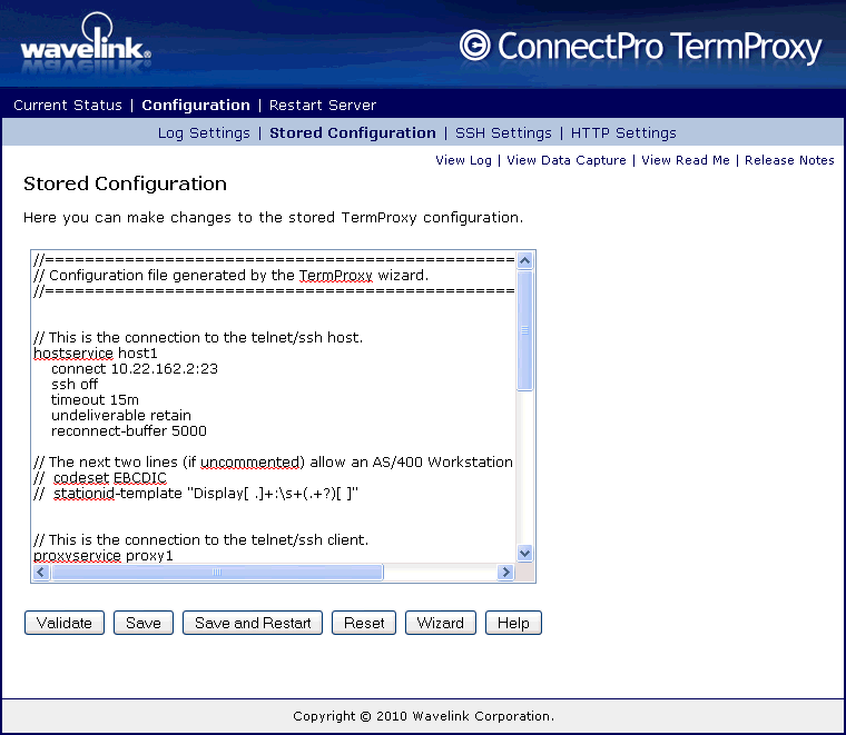 Configuring the Session Persistence Server