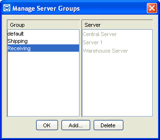 Creating a Server Group